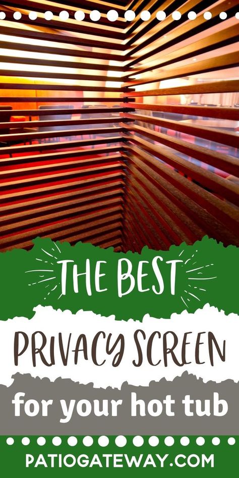 Hot Tub Backyard Privacy, Hot Tub Privacy Wall Ideas, Hot Tub Pergola Ideas Privacy Walls, Hot Tub Shade Ideas, Diy Hot Tub Privacy Ideas, Hot Tub Enclosure Ideas Privacy Walls, Hot Tub Privacy Wall, Privacy For Hot Tub, Hot Tub Screening Ideas