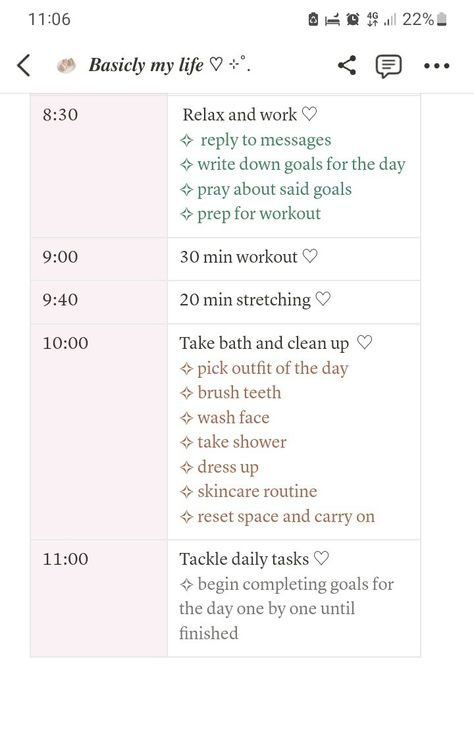 30 Min Workout, Simple Daily Planner, Notion Inspo, Korean Skin Care Secrets, Life Management, Routine Planner, Day Planner, Get My Life Together, Weekly Planning