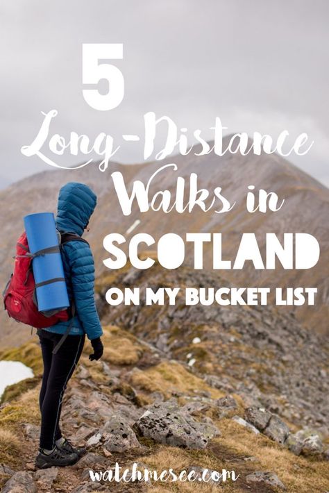 I fell in love with trekking in Scotland on the West Highland Way! This year I've got 5 long-distance trails in Scotland on my wish list - leading off the beaten track through the Highlands, along rivers and across the Scottish islands. Ready to find out about the best trekking in Scotland? Scotland Hikes, Hike Scotland, Munro Bagging, Scotland Hiking, West Highland Way, Hiking Europe, Hiking Photography, My Wish List, Hiking Routes