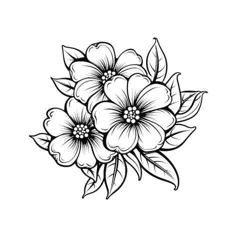 Flower Arrangements Drawing, Illustration Fleur, Aries Art, Flower Pattern Drawing, Tattoo Practice, Illustration Flower, Floral Illustration, Vector Flowers, Mini Drawings