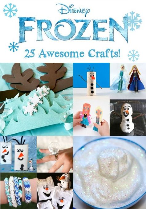 Disney Frozen Crafts: 25 Awesome Ideas Disney Frozen Crafts, Frozen Crafts, Disney Cute, Frozen Theme, Frozen Inspired, Frozen Disney, Diy Spring, Crafty Kids, Frozen Birthday Party