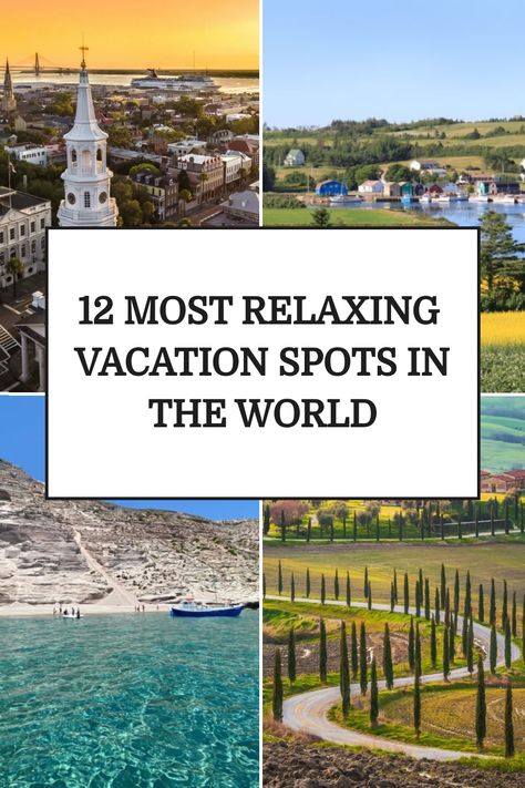 A good vacation is all about relaxation, so where are the world’s most relaxing vacation spots? Read on for the scoop on relaxing destinations! Short Vacation Ideas, Relaxing Vacation Ideas, Solo Vacation, Best Places To Vacation, Top Aesthetic, Short Vacation, Relaxing Travel, Vacation Locations, Book Cheap Flights