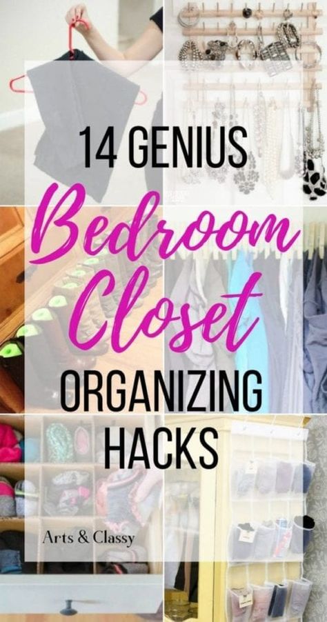 Bedroom Closet Organization Diy, Closet Storage Hacks, Closet Organizing Hacks, Bedroom Closet Organization, Diy Closet Storage, Bedroom Design Diy, Diy Organizing, Diy Home Decor For Apartments, Organizing Solutions