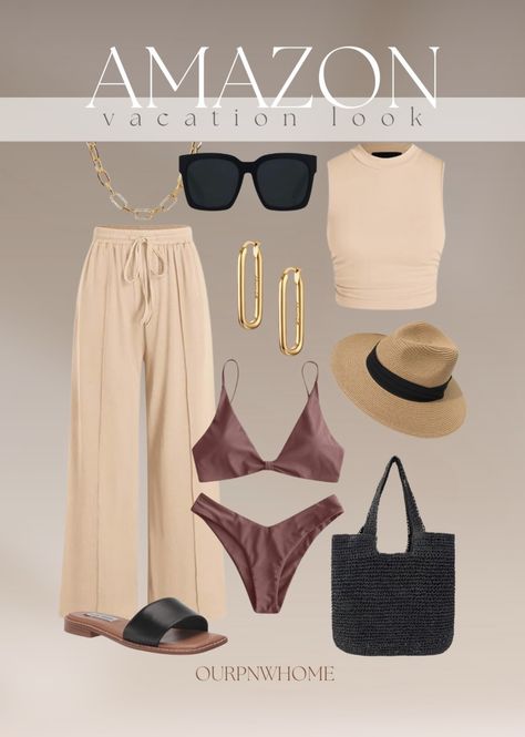 Punta Cana Outfits, Chic Resort Wear, Vacation Outfits Women, Vacay Outfits, Resort Fashion, Travel Outfit Summer, Summer Capsule Wardrobe, Dressy Outfits, Vacation Outfits