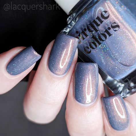 Cirque Colors (@cirquecolors) • Instagram photos and videos Am I Happy, Cirque Colors, Muted Pink, Blue Nail Polish, Glass Candy, Slate Blue, I Am Happy, Blue Purple, Nail Polish