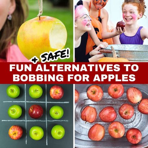 Apple Theme Games, Simple Halloween Games, Community Halloween Party, Fall Carnival Games, Fall Festival Activities, Autumn Games, Apple Games, Apple Bobbing, School Carnival Games