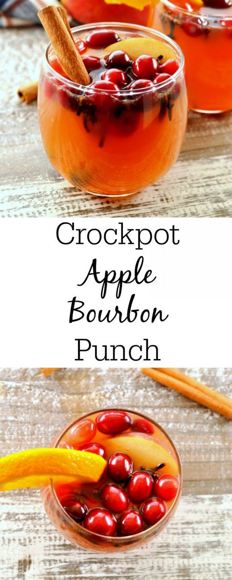 Winter Punch, Crockpot Drinks, Bourbon Punch, Suburban Kitchen, Whiskey Wednesday, Warm Cocktails, Xmas Drinks, Christmas Drinks Alcohol Recipes, Alcoholic Punch Recipes