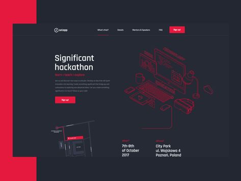 Edtech Hackathon Landing Page Hackathon Landing Page, 블로그 디자인, Flat Web Design, Desain Editorial, Business Website Design, Website Design Layout, Web Template Design, Website Layout, Web Layout Design