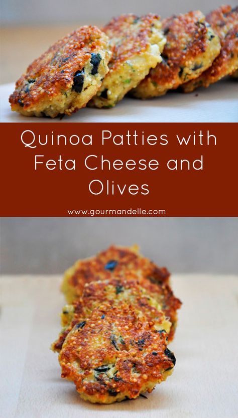 Feta Cheese And Olives, Cheese And Olives, Quinoa Patties, Quinoa Recipes Easy, Quinoa Recipes Healthy, Veggie Burgers Recipe, Veggie Burgers, Vegetarian Recipe, Poached Egg