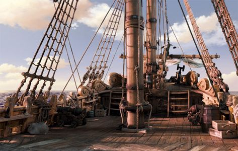 The Pirates UK - Captain's Log Production Blog — Greetings swabs, There’s only nine weeks shooting... Pirate Ship Deck, Pirates Band Of Misfits, Ship Deck, Golden Age Of Piracy, Navi A Vela, Old Sailing Ships, Pirate Art, Black Sails, The Pirates