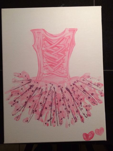 Mommy and me ballerina handprint art. The hearts at the bottom are our thumb prints! ❤️ Ballerina Hands, Handprint Painting, Ballerina Bedroom, Dance Crafts, Ballet Recital, Dance Camp, Ballet Party, Thumb Prints, Party Crafts