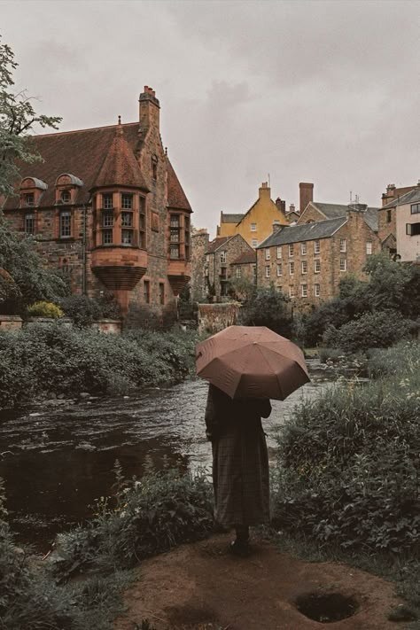 Spring In Edinburgh, Edinburgh October, Edinburgh Spring, Kat Core, Dean Village Edinburgh, Village Witch, Scotland Aesthetic, Cottagecore Halloween, Things To Do In Edinburgh