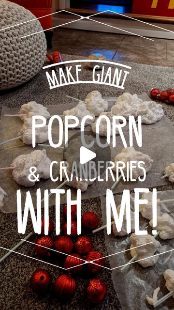 Jessica Ann on Instagram: "Giant Popcorn & Cranberries Garland! 🎄  Inspiration from @captainjeffmackay for this really cool decoration for indoors and outdoors!  This is NOT hard to make and I anticipate it lasting for years to come 👏🏻🎄  #christmasdecor #christmas #christmas2022 #garland #popcornandcranberries #decorating #outdoordecoration #christmasdecorations" Giant Christmas Decorations Diy, Popcorn Christmas Tree Garland, Garland Inspiration, Popcorn Decorations, How To Make Popcorn, Diy Popcorn, Popcorn Garland, Christmas Popcorn, Outdoor Garland