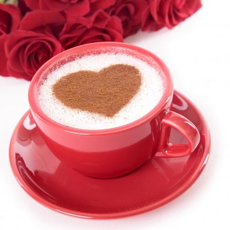 Coffee And Roses, Coffee Cup Images, Valentine Coffee, Pudding Ice Cream, Starbucks Valentines, Background Flower, Coffee Images, Coffee Valentines, Coffee Heart