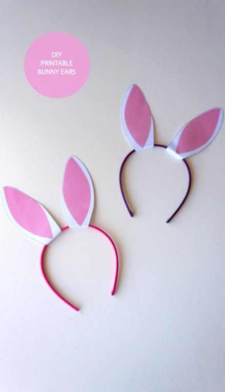 Make Your Own Bunny Ears with a Headband #Frugal easter craft for kids Paper Bunny Ears, Bunny Ears Template, Diy Bunny Ears, Bunny Brunch, Easter Craft For Kids, Paper Bunny, White Dahlia, Bunny Ears Headband, Easter Preschool