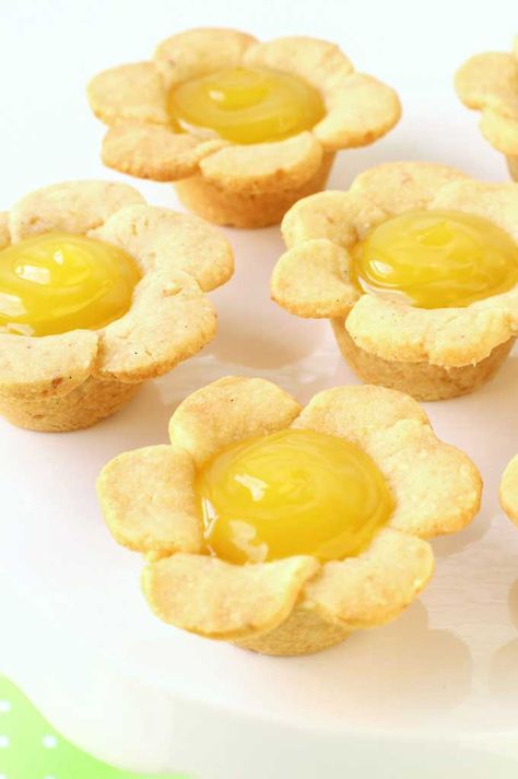 Lemon Daisy Cookie Cups #Lemon #Daisy #cookiecups Lemon Curd Flower Tarts, Lemon Daisy Tarts, Daisy Food Ideas, Dairy Free Lemon Curd, Daisy Cookies, Dessert Spring, Incredible Desserts, Fairy Picnic, Linzer Cookie