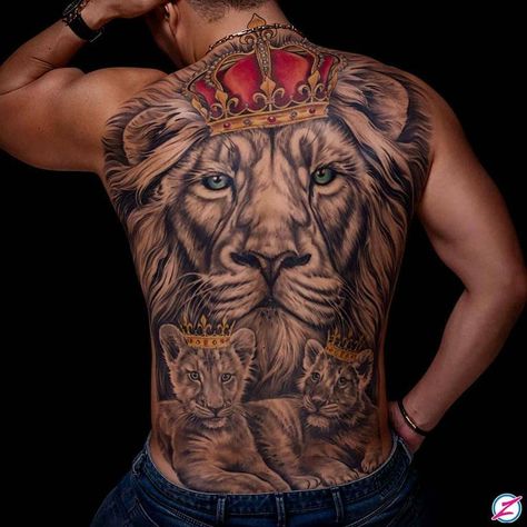 Lion Back Tattoo, Phoenix Back Tattoo, Watercolour Tattoo Men, Aztec Tattoos Sleeve, Small Back Tattoos, Animal Sleeve Tattoo, Piece Tattoo, Wolf Tattoo Sleeve, Lion Tattoos