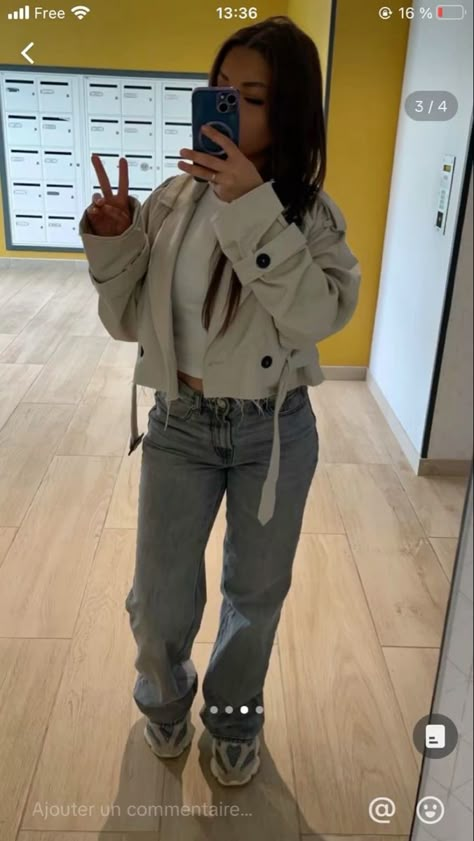 Jean Bleu Outfit, Outfit Jean Bleu, Court Outfit, Outfit Jean, Street Style Outfits Casual, Mode Ulzzang, Outfits Nyc, Zara Drip, Outfit Zara