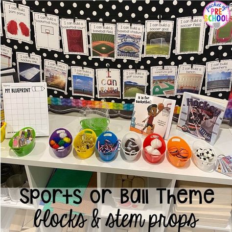 Balls Study Dramatic Play, Creative Curriculum Ball Study Dramatic Play, Sports Dramatic Play Preschool, Ball Creative Curriculum, Balls Study Preschool, Ball Study Dramatic Play, Balls Study Creative Curriculum Dramatic Play, Sports Dramatic Play, Preschool Ball Study