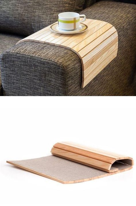 Wood bendable tray table / TechNews24h.com: Sofa Tray Table, Natural Sofa, Sofa Arm Tray, Sofa Tray, Sofa Arm Table, Natural Sofas, Shelf Paper, Unique Sofas, Coffee Table Tray