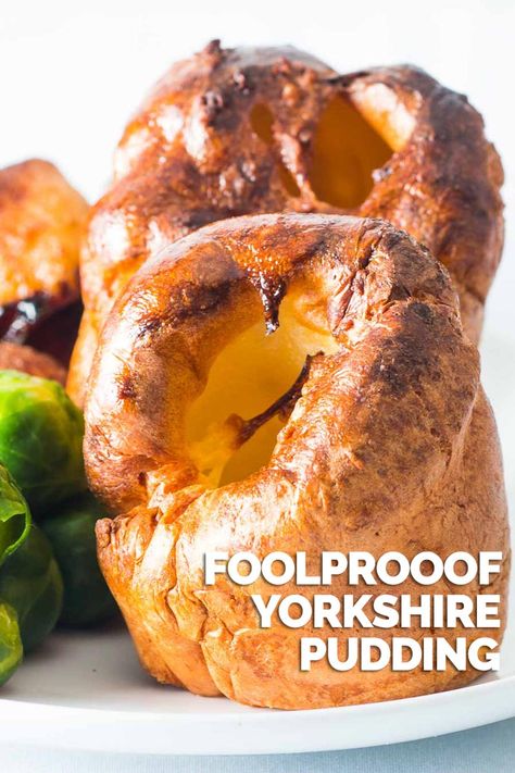 British Roast Dinner, Yorkshire Recipes, Roast Beef And Cheddar, British Food Traditional, Sage And Onion Stuffing, Popover Recipe, Yorkshire Pudding Recipes, Yorkshire Puddings, Yorkshire Pudding