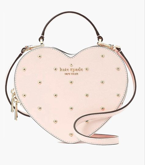 Kate Spade Heart, Heart Bag, Pink Princess, Cute Bags, Kate Spade Bag, Crossbody Purse, Rose Buds, Pink Heart, Luxury Jewelry