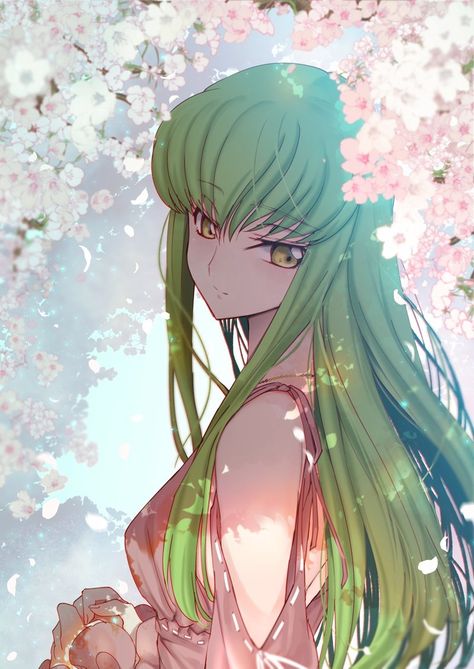 Girl With Green Hair, Code Geass Wallpaper, Code Geass C.c, Code Geass, Green Hair, An Anime, Anime Fanart, Vocaloid, Sailor Moon