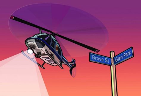 Police Helicopter Art - Grand Theft Auto: San Andreas Art Gallery Gta San Andreas Wallpapers, Grove Street Families, Gta Logic, San Andreas Game, Grand Theft Auto Artwork, San Andreas Gta, Police Helicopter, Boondocks Drawings, Grand Theft Auto Games