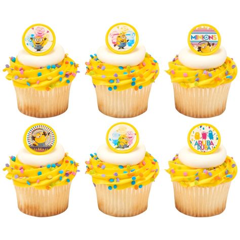 Despicable Me™ Celebrations Cupcake Minions, Minions Characters, Minion Characters, Despicable Minions, Animal Party Theme, Minion Cupcakes, Twinkle Twinkle Baby Shower, The Minions, Girls Tea Party