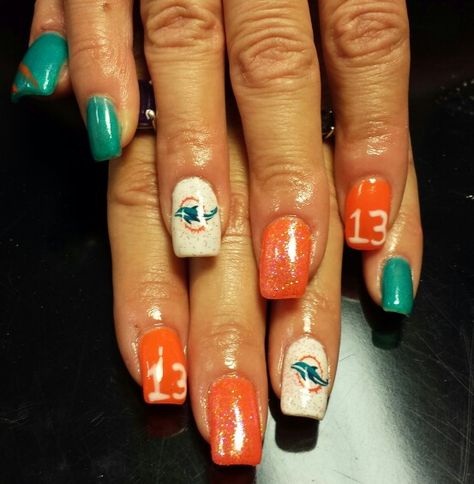 Miami dolphins nails Miami Dolphin Nails, Dolphins Nails, Miami Dolphins Nails, Nails Football, Dolphins Quotes, Dolphin Memes, Nfl Nails, Dolphin Nails, Miami Dolphins Memes