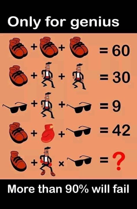 Shoes Man Glasses Gloves Puzzle - with Answer | Only for Genius - Forward Junction Puzzles Math Puzzles Brain Teasers, Math Riddles Brain Teasers, Logic Math, Math Logic Puzzles, Math Pictures, Brain Teasers With Answers, Mind Puzzles, Math Genius, Math Riddles