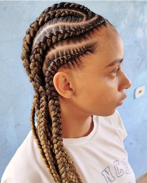 7 Feed In Braids, Corn Row Designs, Styles For Short 4c Hair, Cornrow Ideas, Braided Summer Hairstyles, Short 4c Hair, Styling Braids, Aaliyah Hair, Exotic Hairstyles