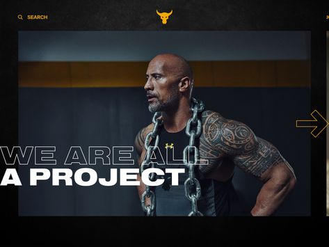 Under Armour Project Rock concept gallery by Vitaly Venher on Dribbble Project Rock Under Armour, Gallery Design, San Rafael, Under Armour, Concept Design, Creative Professional, Tops Designs