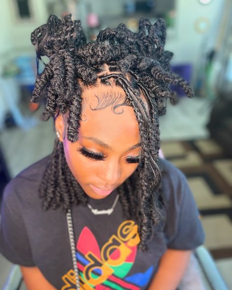 🔴Schedule this look under 18 inch Soft Locs. 🔴Add On: Mastermix boho +Barrel Knots Style. Click the 🔗 . . #jaxbraider #jacksonvillebraids #duvalbraids #904braids #softlocs #barrelknot #barrelltwists #jaxbraids #jaxlocs #locs 4 Braids, Boho Locs, Pretty Braided Hairstyles, Plaits, Loc Styles, Locs Hairstyles, Protective Styles, Locs, Braided Hairstyles