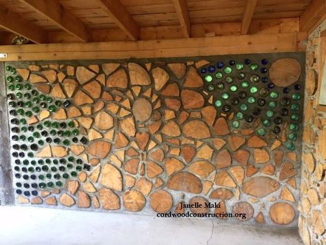 Cordwood Sauna in Big Lake, Alaska - Cordwood Construction Cordwood Sauna, Cordwood Construction, Cordwood Homes, Spanish Farmhouse, Wasilla Alaska, Building A Sauna, Liberty Garden, Off Grid Tiny House, Cabin Wall Decor