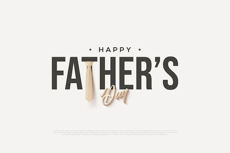 Father's day lettering with a tie around... | Premium Vector #Freepik #vector #fathers-day-card #happy-fathers-day #fathers-day #golden-template Fathers Day Logo, Day Logo, Happy Father, Premium Vector, The North Face Logo, Retail Logos, Graphic Resources, Fathers Day, Father's Day