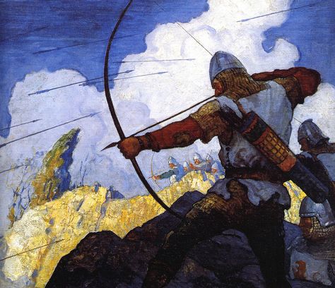 N C Wyeth, Nc Wyeth, White Company, A4 Poster, The White Company, Medieval Art, 판타지 아트, Classical Art, Medieval Fantasy