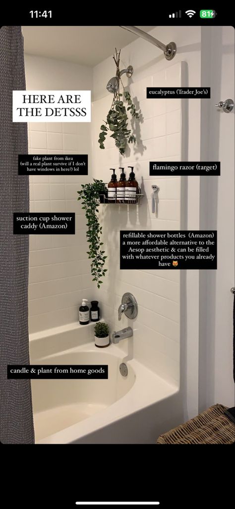 Candle Plant, Fake Plants Decor, Bathroom Plants, Plant Ideas, Boho Bathroom, Cozy Room Decor, Bathroom Redo, Shower Caddy, Real Plants