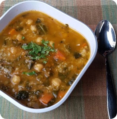 Alkaline Diet Recipe: Curry Bean Soup With Quinoa – Alkamind Soup With Quinoa, Chickpeas Quinoa, Dr Sebi Recipes Alkaline Diet, Alkaline Diet Plan, Dr Sebi Alkaline Food, Dr Sebi Recipes, Alkaline Diet Recipes, Quinoa Soup, Winter Soup