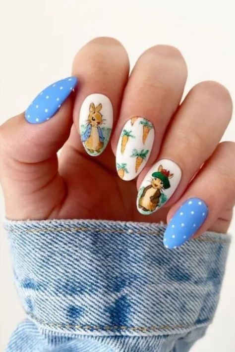 Rabbit Nails, Peter Rabbit, Nail Design, Nail Designs, Nails, Design