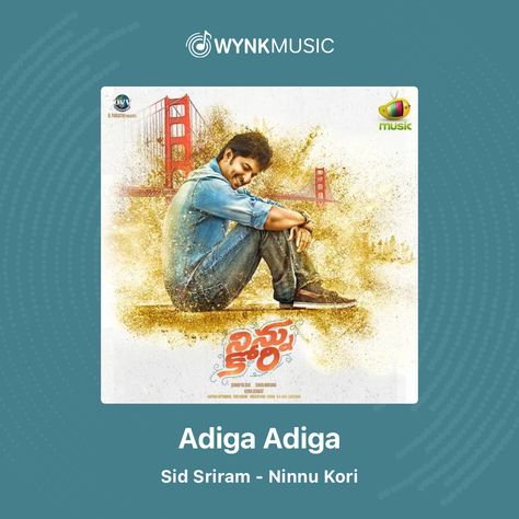 Listen to the song: Adiga Adiga at https://open.wynk.in/Sn42MooGbeb on Wynk Music Wynk Music, Listen To The Song, Title Song, The Song, Mango, Baseball Cards, Songs, Book Cover, Movie Posters