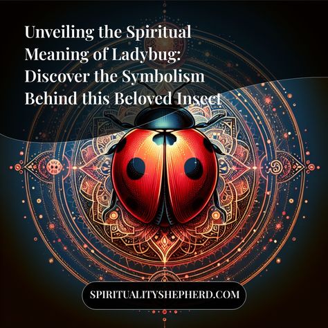 Having trouble understanding the spiritual meanings behind everyday encounters like the gentle flutter of a ladybug? Seeing these radiant insects in a new light can elevate your spirituality, bring fortuitous energy into your life, and contribute to your personal growth journey. Don't forget to pin it now, so you can easily revisit and align your energy with the symbolism of the ladybug, any time you crave a spiritual uplift. Spiritual Meaning Of A Ladybug, Ladybug Symbolism, Ladybug Spiritual Meaning, Ladybug Meaning, Describe Feelings, Two Dots, Words That Describe Feelings, Star Reading, The Ladybug