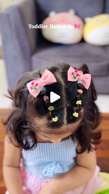 Shanaya Singh on Instagram: "Toddler Hairstyle 🎀
Hair clips from @the.11.11.bow.company 

#toddlerhairstyles #toddlerhairdo #toddlerhairstyle #toddlerhair #hairideas #toddlerhairideas #hairbows #embroideredbow #kidshairaccessories #hairaccessories #hairtutorial #tutorial #tutorials #hairtutorialvideo 

Hair style for toddlers, toddler hairdo, hair ideas, hair styles, toddler hair do, tutorials, hair videos for kids, everyday hair style" Hairbow Hairstyles, Easy Toddler Hairstyles, Everyday Hair, Toddler Hairstyles Girl, Bow Hairstyle, Hair Do, Hair Videos Tutorials, Kids Hair Accessories, Everyday Hairstyles