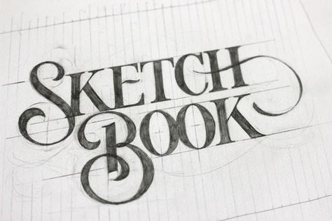 Sketch Book #Type #Typography #Typo #Calligraphy #Write #Writing #Letter #Lettering Hand Drawn Type, Hand Lettering Inspiration, Cool Typography, Creative Typography, Hand Type, Creative Fonts, Types Of Lettering, Typography Letters, Custom Letters