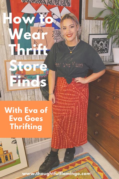 Eva of Eva Goes Thrifting isn’t afraid to share her breakup with fast fashion. Luckily, Eva found love in charity and thrift store outfits and the beauty of wearing someone’s old clothes. She uses her Instagram feed to share how she styles thrift store outfits and to help break down charity shop stigma. #thriftstorefashion #thriftedoutfits #thriftstorefinds #usedclothing #secondhandclothing #thriftflip #fleamarketstyle #goodwillfinds Goodwill Outfits, Thrift Flip Clothes, Summer Tops Women Casual, Store Outfits, Thrift Store Fashion, Thrift Store Outfits, Secondhand Style, Ethical Clothing Brands, Fast Fashion Brands