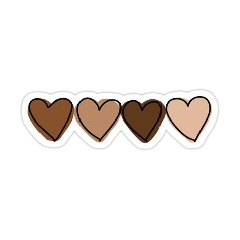 Aesthetic Designs For Journals Printable Brown, Stiker Aestetic Brown, Brown Stickers, Printable Friends, Sticker Printable, Family Stickers, Cute Laptop Stickers, Scrapbook Stickers Printable, Heart Stickers