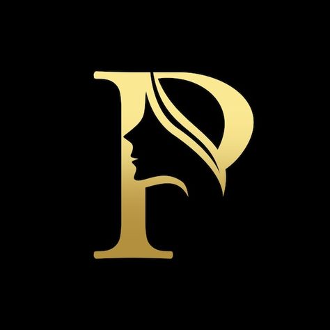 Letter p beauty women face logo design | Premium Vector #Freepik #vector #hair #hair-design #female-hair #ladies-salon Makeup Artist Branding Logo, P Logo Design Letter, Lady Logo Design, Beauty Salon Logo Design Ideas, Face Logo Design, Logo Gallery Art, Logo Design Women, Makeup Artist Logo Design, Beauty Logo Makeup