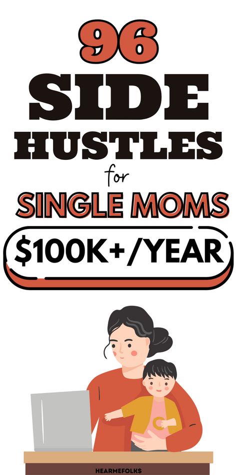 Side Hustles For Women At Home, Side Hustle Jobs Work At Home, Sahm Business Ideas, Single Mom Side Hustle, Second Jobs From Home, Extra Income Ideas Stay At Home, Sahm Side Hustle, Side Hustles For Stay At Home Mom, Stay At Home Mom Side Hustle