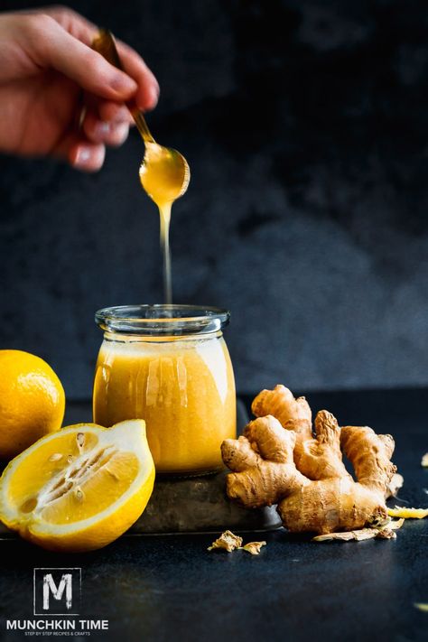 Ginger Lemon Honey Syrup Recipe (Natural Immune Booster) Honey Syrup Recipe, Ginger Lemon Honey Tea, Health Boosters, Oui Jars, Munchkin Time, Cake Pop Recipe Easy, Easter Bread Recipe, Easy Easter Recipes, Ginger Tea Recipe