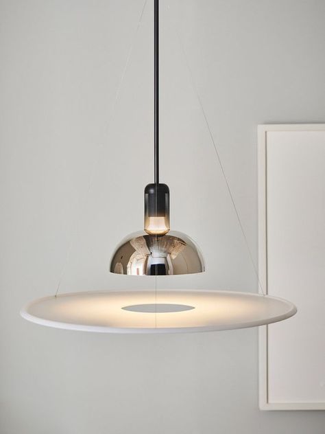 Flos Ceiling Light, Flos Lighting Pendants, Flos Lamp, Flos Light, Kids Puzzles, Achille Castiglioni, Moma Design, Minimal Shapes, Iconic Furniture